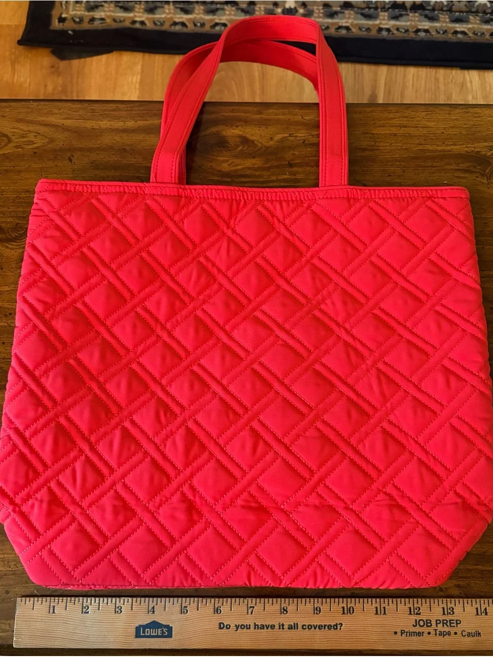 Vera Bradley Quilted Coral-Red Tote